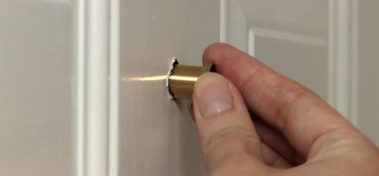 peephole door repair in West Athens